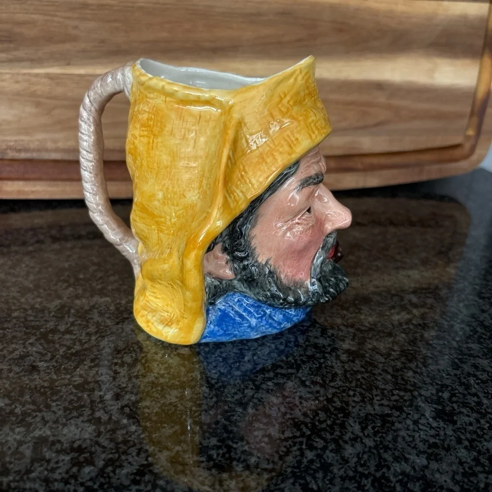 Handcrafted Fisherman Head Mug
